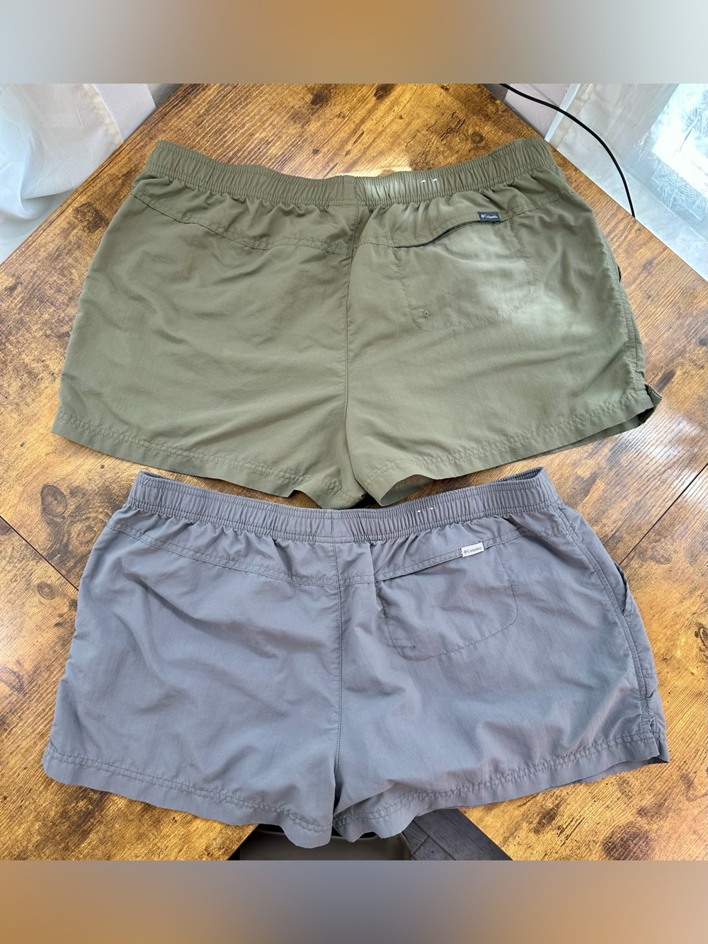 2 Pair Columbia Women's Sandy River Shorts 3” Inseam, Stone Green, City Grey, XL - Picture 12 of 16
